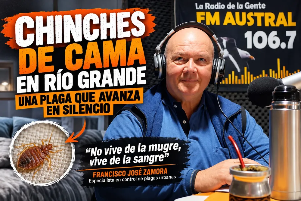 Entrevista radial sobre chinches de cama