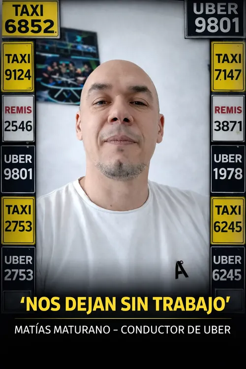 Matías Maturano y los taxis